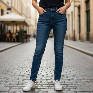 Madewell Womens Size 27 Blue Pockets Curvy High Rise Skinny Denim Jeans